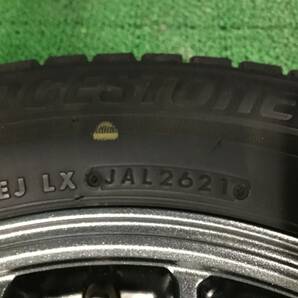 アクア等に!! ZACK 185/65R15 溝あり 15x5.5J B'S VRX3 4穴 PCD100 冬タイヤ 売切!!の画像4