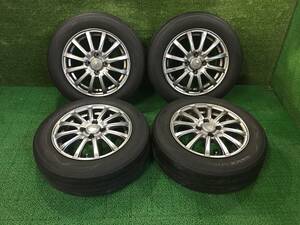 コンパクトカーに!! TOPY SIBILLA 14インチ 4穴 PCD100 タイヤ付 165/70R14 売切!!