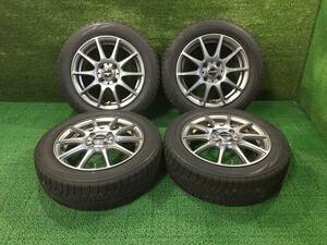 軽自動車等に!! HOTSTUFF WAREN 14x4.5J 155/65R14 BS VRX 4穴 PCD100 冬タイヤ 売切!!