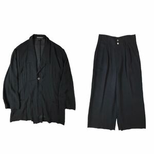 (D) COMME des GARCONS コムデギャルソン AD1990 90s トリアセテート シースルー セットアップ M S ブラック スーツ