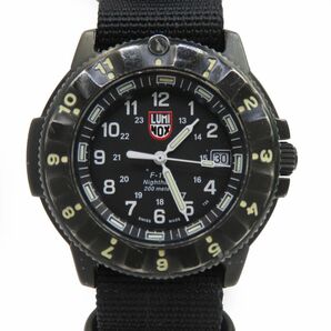 158 LUMINOX ルミノックス F-117 NIGHTHAWK ナイトホーク 3400-200 クォーツ腕時計 ベルト社外品 ※中古の画像1