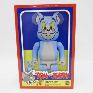 063s メディコムトイ BE@RBRICK TOM AND JERRY TOM Classic Color ベアブリック トムとジェリー フィギュア ※中古