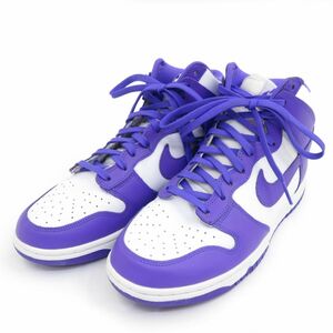 153s NIKE ナイキ WMNS DUNK HIGH ウィメンズ ダンク ハイ DD1869-112 US10/27cm 箱無 ※中古