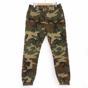 136s LFYT Lafayette ラファイエット STRETCH JOGGER PANTS ジョガーパンツ カモフラージュ LA211202 Lサイズ ※中古