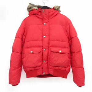 130 WOOLRICH ウールリッチ ダウンジャケット Lサイズ レッド ※中古