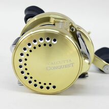 123s SHIMANO シマノ 18 CALCUTTA CONQUEST カルカッタコンクエスト 301 03864 左ハンドル ベイトリール ※中古_画像4