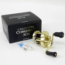 123s SHIMANO シマノ 18 CALCUTTA CONQUEST カルカッタコンクエスト 301 03864 左ハンドル ベイトリール ※中古_画像2