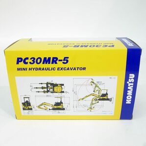 074s KOMATSU コマツ 1/32 油圧ショベル PC30MR-5 模型 ※中古の画像9