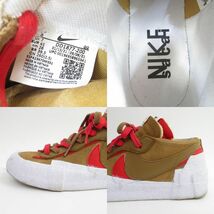 153s NIKE × SACAI ナイキ サカイ BLAZER LOW ブレーザー ロー DD1877-200 US8/26cm 箱有 ※中古_画像7