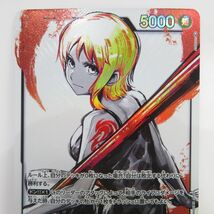 083 ワンピースカードゲーム ナミ OP03-040 L リーダー パラレル　※中古_画像3