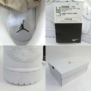 153s【未使用】NIKE ナイキ WMNS AIR JORDAN 1 LOW ウィメンズ エアジョーダン ロー DV0990-111 US11 28cm 箱有の画像8