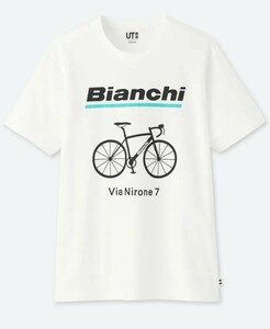 新品未使用★S　タグ付き ユニクロ UT Bianchi ビアンキ Tシャツ　WHITE 半袖Tシャツ　白