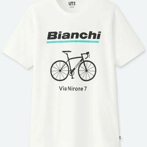 新品未使用★M　タグ付き ユニクロ UT Bianchi ビアンキ Tシャツ　WHITE 半袖Tシャツ　白