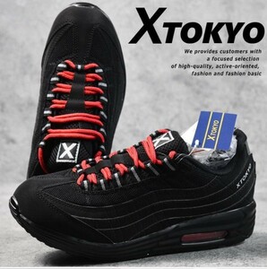  new goods X TOKYO men's sneakers black 27cm change cord ( black ) attaching 