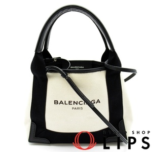  Balenciaga темно-синий бегемот sXS 2WAY ручная сумочка 390346 парусина / кожа женский ручная сумочка бежевый /bla