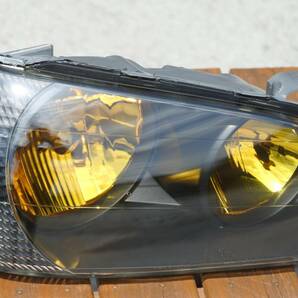 超美品 アルテッツァ ALTEZZA 前期 ゴールドリフレクター＆インナー艶消しブラックヘッドライト  限定 GXE10 SXE10の画像2