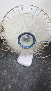  free shipping AC,ELECTRIC FAN Showa Retro electric fan antique Mitsubishi Vintage operation verification ending 