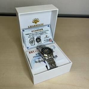 【B-5】1円 新品 J.HARRISON / ジョン・ハリソン 腕時計 天然ダイヤモンド4石 ソーラー電波時計 カットガラス レディース 腕時計 の画像7