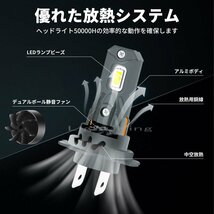 100W級 スマートドライバー ポン付 18000LM H7 LED 超小型 ファン付 ヘッドライト 明るさ600%UP TDM900/A XT1200Z/XV1900A/YBR125(2007-08)_画像4