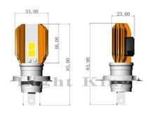 ポン付 H4 LED 冷却ファン内蔵 ヘッドライト AR125/250TR/Dトラッカー/GPX250/KL250/KLE250/KLR250/KLX250/KR-I/KR250/ZX250/ZZR250/GPX400_画像2