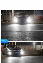 フォグランプ LED 3色切替 ホワイト&イエロー&グリーン 白 黄 緑 H8/H11/H16 2灯セット 7600LM 40系 プリウスα ZVW4#_画像2