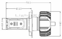 LED ヘッドライト バイク専用 最新式 ファンレス H4 3600LM 5色変更可能 SV1000S/Vストローム/イナズマ1200/イントルーダー800_画像5