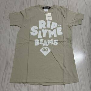 美品●RIP SLYME×BEAMS リップスライム ビームス コラボ レーション 半袖 Tシャツ/ベージュ/XSサイズ/グッズ/ライブ/コンサート ★922-4