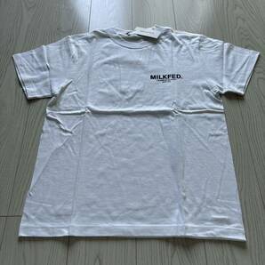 未使用●MILKFED. ミルクフェド SS TEE STRAWBERRY/ストロベリー/半袖/ティー/Tシャツ/ホワイト/いちご/イチゴ/ロゴ/白/カットソー★1021-4の画像5