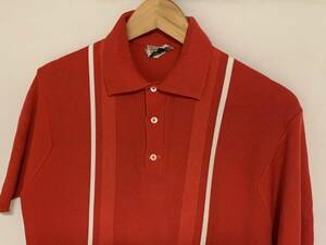 60's Desmond's Leisure shirt ポロシャツ 赤色 アメリカ製 Mサイズ ビンテージ VINTAGE アメカジ 古着 USED USA ヴィンテージ