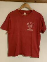 80's Champion NFA プリント Tシャツ 赤色 Lサイズ アメリカ製 ビンテージ VINTAGE ヴィンテージ アメカジ 古着 USED USA チャンピオン_画像2