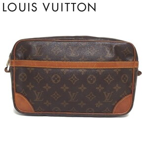 *LOUIS VUITTON темно синий pie-nyu28 M51845 монограмма ручная сумочка клатч мужской Louis * Vuitton *