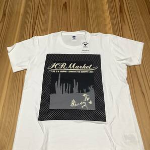 未使用　ハリウッドランチマーケット　HOLLYWOOD RANCH MARKET ドットフレーム キャクタス プリント Tシャツ men ホワイト　Mサイズ