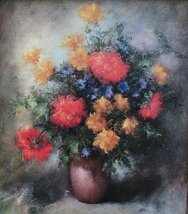 ・作者:　R、ｓoｒｄ　・画題：　花瓶の花　・技法:　複製画　・NO-R6-3-13.8_画像4