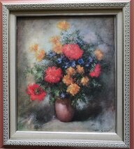 ・作者:　R、ｓoｒｄ　・画題：　花瓶の花　・技法:　複製画　・NO-R6-3-13.8_画像5