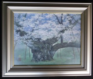 ・作者名：　広森　雄　・画題：　薄墨桜　幻奏譜　・技法：　日本画　　　　　〈GT35〉（A1-HIO-R4-6-26-85.8）