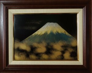 Art hand Auction ･Autor: Mine Kogei ･Tema: Monte Fuji ･Técnica: Artesanía con tablero cerámico ･NO-R6-4-25.8, otros, alquiler, cuadro, Artesanía