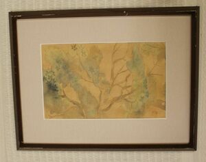 ・作者：　富田　渓仙　・画題：「風景」　・技法：　水彩画（原画）　　（ A1-HIO-R4-17- 18.5） 