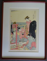 ・作者名:　歌麿　・画題：　浮世絵版画（5）　・技法：　木版画（複製）　　（b-HIO-R4-6-21-25.8）_画像10