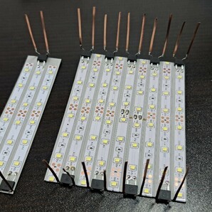 送料無料! 鉄道模型 nゲージ 自作 白色 LED led 室内灯 10両用＋予備2本 通勤型電車 近郊型電車 特急形電車 テープLED 点灯確認済み(1)の画像1