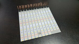 送料無料! 鉄道模型 nゲージ 自作 白色 LED led 室内灯 10本＋予備2本 通勤型電車 近郊型電車 特急形電車 テープLED 点灯確認済み(1)