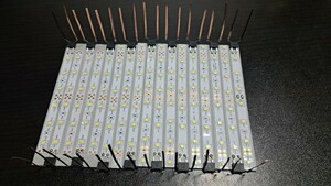 送料無料! 鉄道模型 nゲージ 自作 白色 LED led 室内灯 15両用＋予備2本 通勤型電車 近郊型電車 特急形電車 テープLED 点灯確認済み(1)