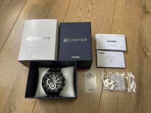 CASIO カシオ EDIFICE/エディフィスEFR-539D-1AV アナログクォーツ ブラック(文字盤)×シルバー(ベルト)