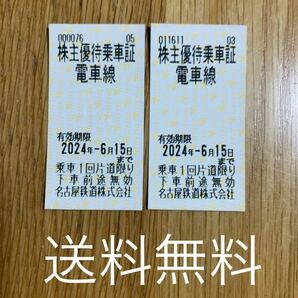 【2024.6.15 】名古屋鉄道 株主優待乗車証 2枚の画像1