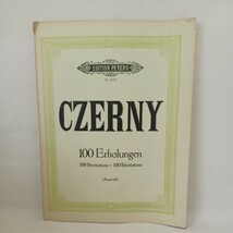 カール・チェルニー　100 Erholungen fuer Anfaenger Arranged For Piano : Composer Czerny Carl　洋書楽譜　_画像1