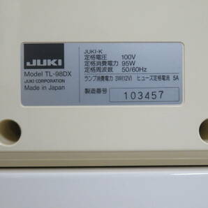 JUKI ジューキ TL-98DX SPUR 98 deluxe 職業用ミシン フットコントローラー付き 追加画像有り の画像9