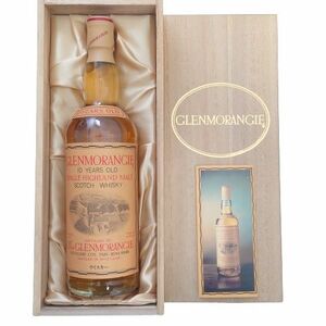 【GLENMORANGIE グレンモーレンジ】GLENMORANGIE 10YEARS 旧ボトル グレンモーレンジ 10年 木箱付 750ml 43% 未開栓 ★9279