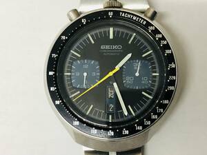 SEIKO/セイコー/6138-0040/スピードタイマー/黒馬/ツノクロノ/クロノグラフ/デイデイト/自動巻き/純正ブレス/メンズ/腕時計/SS/稼働品