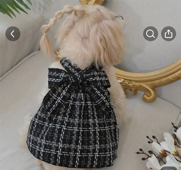 ドッグウェア 犬服 猫服 ワンピース リボン 可愛いビーズハンガープレゼント