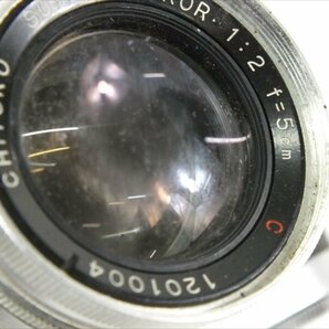 ♪ MINOLTA ミノルタ 35II レンジファインダー CHIYOKO SUPER ROKKOR 1:2 f=5cm フィルムカメラ 現状品 中古 240409M5202の画像4