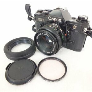 ♪ Canon キャノン AE-1 フィルム一眼レフカメラ FD 50mm 1.8 現状品 中古 240411E3552の画像1